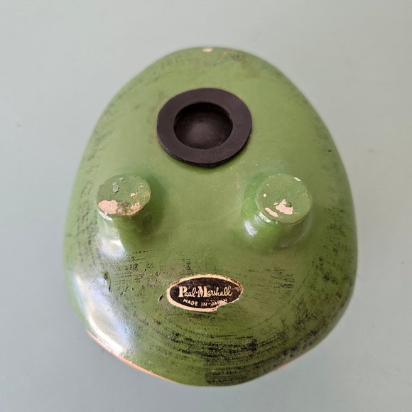 Vintage 60s 70s Paul Marshall Frog Froggy Piggy Coin Bank Groovy Mod Cute Japan - Picture 7 of 8